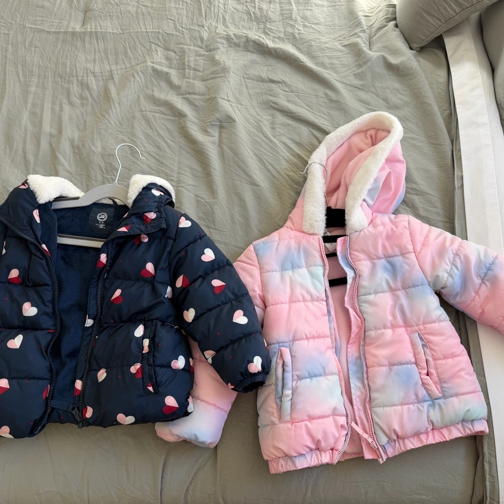 Girls winter/snow Puffer Jackets 2 for 1
